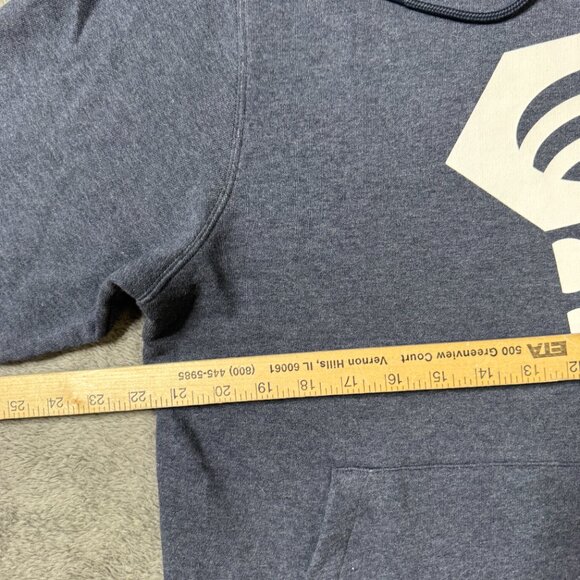 Mountain Hardwear Mens Hoodie Fleece Pullover M Blue Jacket Outdoor Hiking - Picture 5 of 7